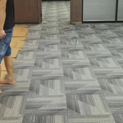 Wasbaar Nylon Tile Carpet Printed Hotel Carpet 60,96cmx60,96cm voor in Commercial Room