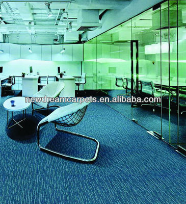 100 bij 100 Grootte Loop Pile Office brandwerend tapijttegel voor Canton Carpet Manufactured