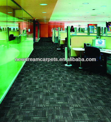 100 bij 100 Grootte Loop Pile Office brandwerend tapijttegel voor Canton Carpet Manufactured