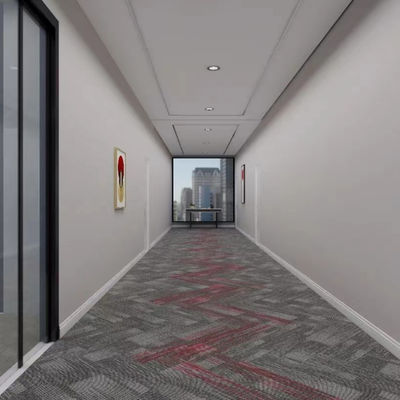 Hotel en kantoor Nylon tapijttegels 50x50 Vierkante Grootte Totaal dikte 6mm Gemakkelijk te installeren