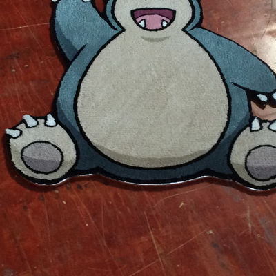 Handgemaakte logo tapijt mat tapijt met katoenen stof achtergrond en acryl oppervlak materiaal