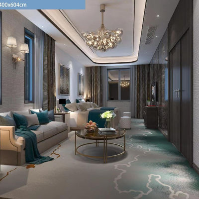 Hoge stapel 100% nylon Custom Printing Modern Design Hotel tapijten voor exclusieve hotels
