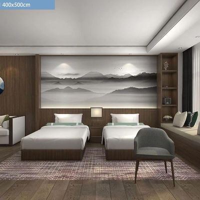 Moderne stijl op maat gedrukte tapijten Nylon materiaal voor hotel wand tot wand tapijt