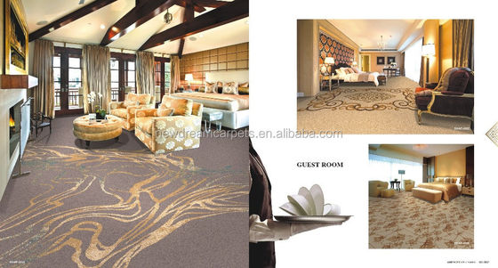 Vijfsterrenhotelkamers 20% Nylon 80% Wol Axminster tapijt met maximaal 16 kleuren