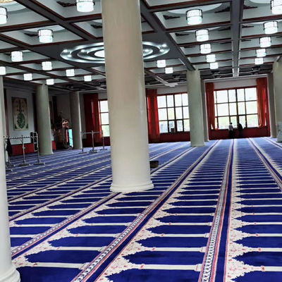 Geweven moslims wand tot wand gebed tapijt rollen drukken moskee tapijt
