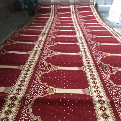 Makkelijk schoon te maken Solid Moslim Muur tot Muur Gebedstapijt Rollen voor Moskee Tapis de Priere