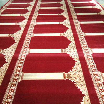 8mm Pile Height Non-Slip Mosque Carpet Roll in Design voor Pakistan Mosque
