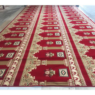 8mm Pile Height Non-Slip Mosque Carpet Roll in Design voor Pakistan Mosque