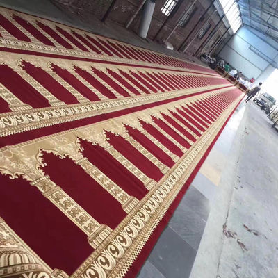 Moderne stijl Moskee tapijt rol in 4m breedte uit Pakistan met ontwerp