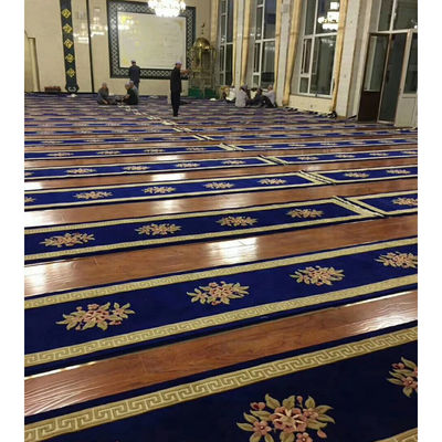 Rectangle Axminster Custom Patterns 4*25 Roll Custom Carpets voor Moskee Gebedstapijt