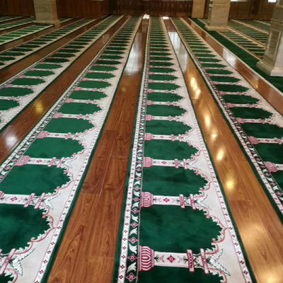 Rectangle Axminster Custom Patterns 4*25 Roll Custom Carpets voor Moskee Gebedstapijt