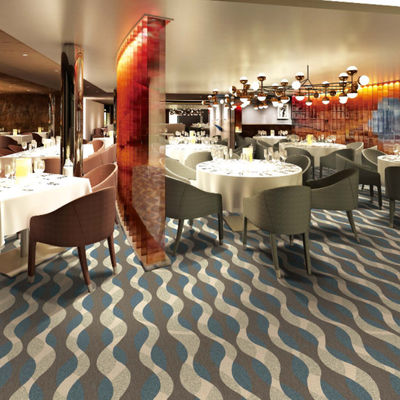 Op maat gemaakte tapijten van Jacquardwol en nylon Axminster vloerbedekking voor 5 sterren hotels