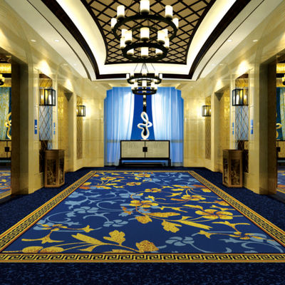 Klassieke stijl 80% wol 20% nylon geprint Axminster tapijt voor hotel Broadloom tapijt