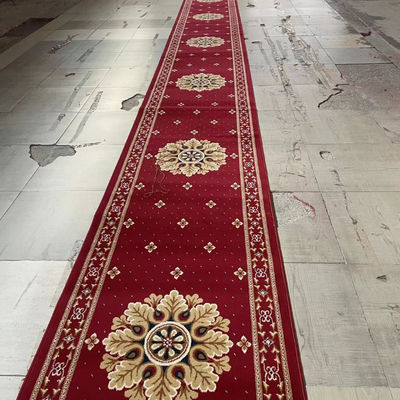 Commerciële kerk Moslim wand tot muur gebed tapijt rol met gemakkelijke installatie