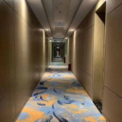 Kleur op maat Hotel Lobby Wand tot muur tapijt voor 5 sterren brandwerend Banketzaal
