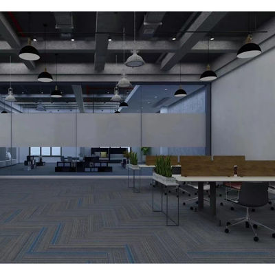 Nylon Office Modular PP Tile Carpet voor luxe afneembare tapijttegels