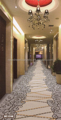 Square Design Axminster brandwerend hotel tapijt met 80% wol en 20% nylon materiaal