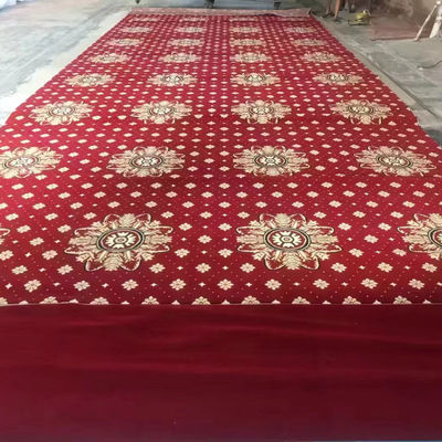 80% wol 20% nylon machine geweven tapijt voor moskee gebed op maat patronen 4 * 25 rol