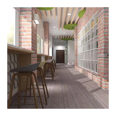 Plain Style 25*100cm Pure Color Nylon Carpet Tile Perfect voor kantoor modulair tapijt