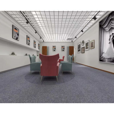 Plain Style 25*100cm Pure Color Nylon Carpet Tile Perfect voor kantoor modulair tapijt