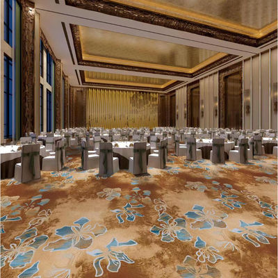 25*4M of Support Custom Size Nylon Hotel vloer tapijt Rood rechthoekig Modern Design