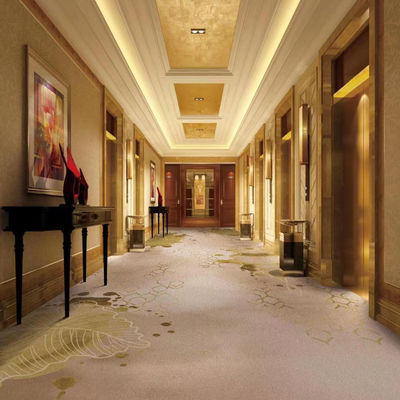 Gekasteld gedrukt tapijt voor luxe 5 sterren hotel hal lobby gang zoals getoond