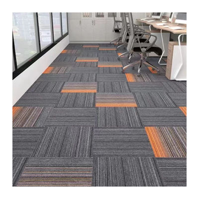 Modulair kantoor tapijt luxe afneembare tapijttegels 50x50 met eenvoudige lusstapel