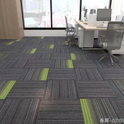 Modulair kantoor tapijt luxe afneembare tapijttegels 50x50 met eenvoudige lusstapel