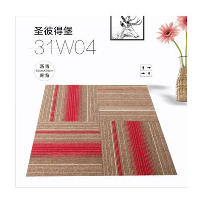 Totaal gewicht 700-750g Luxe 100% Pp tapijttegels voor thuis 50x50cm Vierkanten