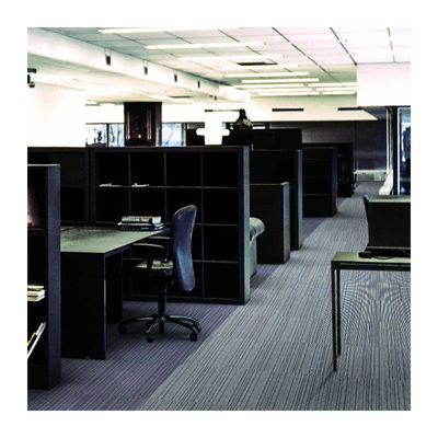 Loop stapel 50x50 basis stijl commercieel kantoor tapijt tegel met modulaire PVC backing