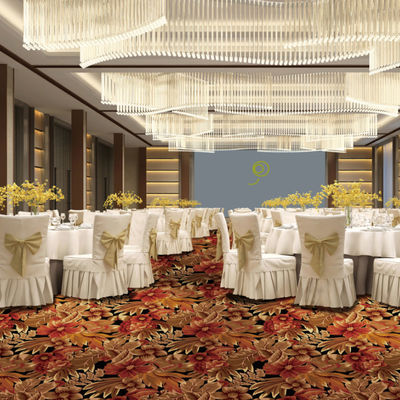 7*11 Densiteit wol en nylon Axminster casino tapijt voor wand-op-wand installatie