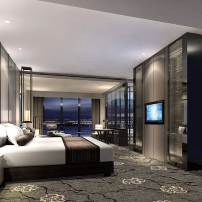Brandwerend goudblauw wol tapijt voor banketkamer trouwzaal theater hotel theater