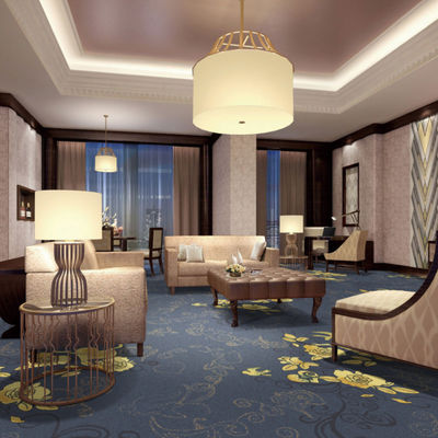 80% wol 20% nylon Axminster banketzaal tapijt voor de lobby van het hotel en kamerversiering