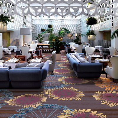 80% wol 20% nylon Axminster banketzaal tapijt voor de lobby van het hotel en kamerversiering