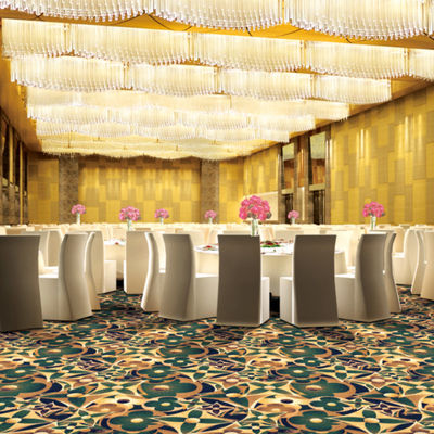1200 g/m2 Vlies Gewicht Casino Muur-op-muur tentoonstelling tapijt voor restaurantinterieur
