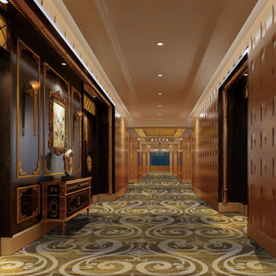 1200 g/m2 Vlies Gewicht Casino Muur-op-muur tentoonstelling tapijt voor restaurantinterieur