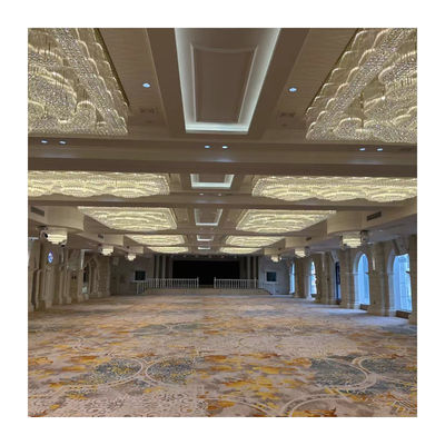 Stapelhoogte 7-10 ± 0,5 mm Custom Nylon Printed Axminster Hotel Casino Brandwerend tapijt voor evenementen