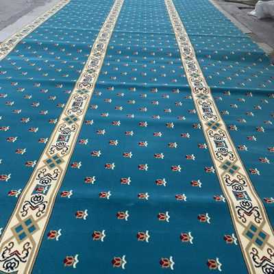 Gebedsruimte zachte tapijtgarens voor moskee Muur tot muur kerk Nylon tapijtrol