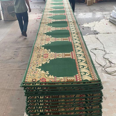 Rectangular Moslim Muur tot Muur Gebedstapijt Roll Tapis de Mosque Tapijt voor moskee