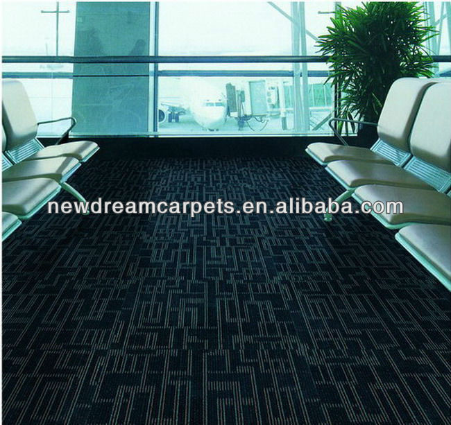 100 bij 100 Grootte Loop Pile Office brandwerend tapijttegel voor Canton Carpet Manufactured