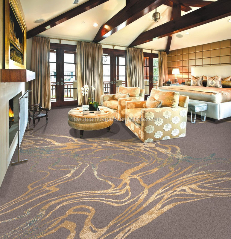 Vijfsterrenhotelkamers 20% Nylon 80% Wol Axminster tapijt met maximaal 16 kleuren