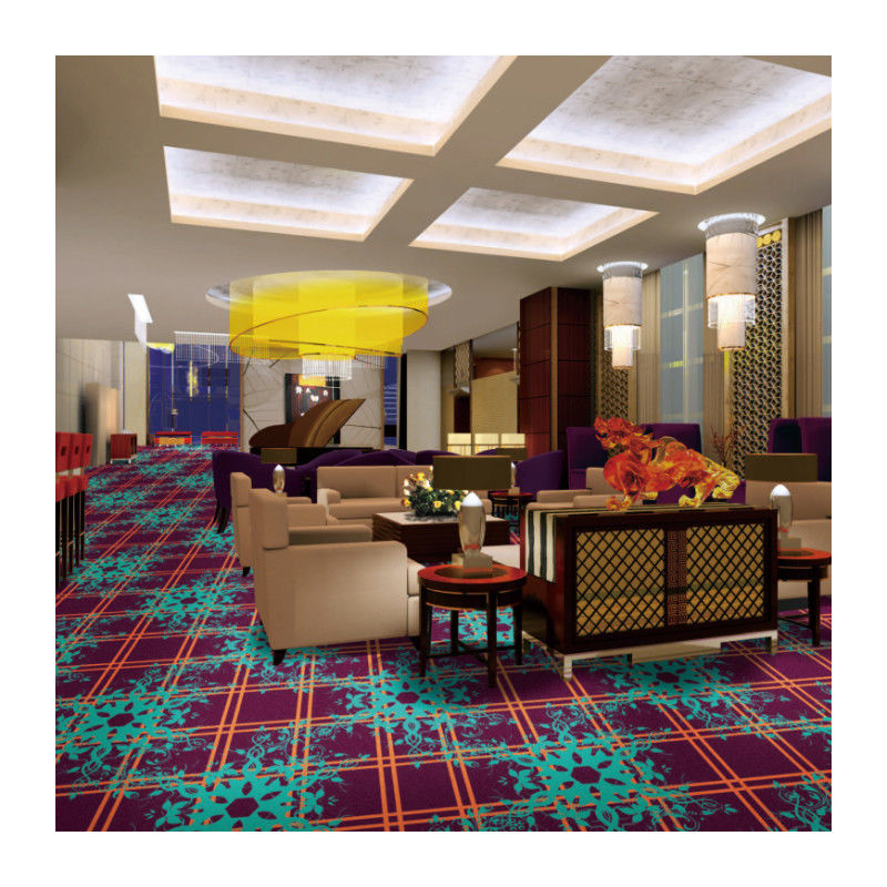 Op maat gemaakte breedte luxe pruimenbloempatroon hotel tapijt voor hotelkamer decoratie