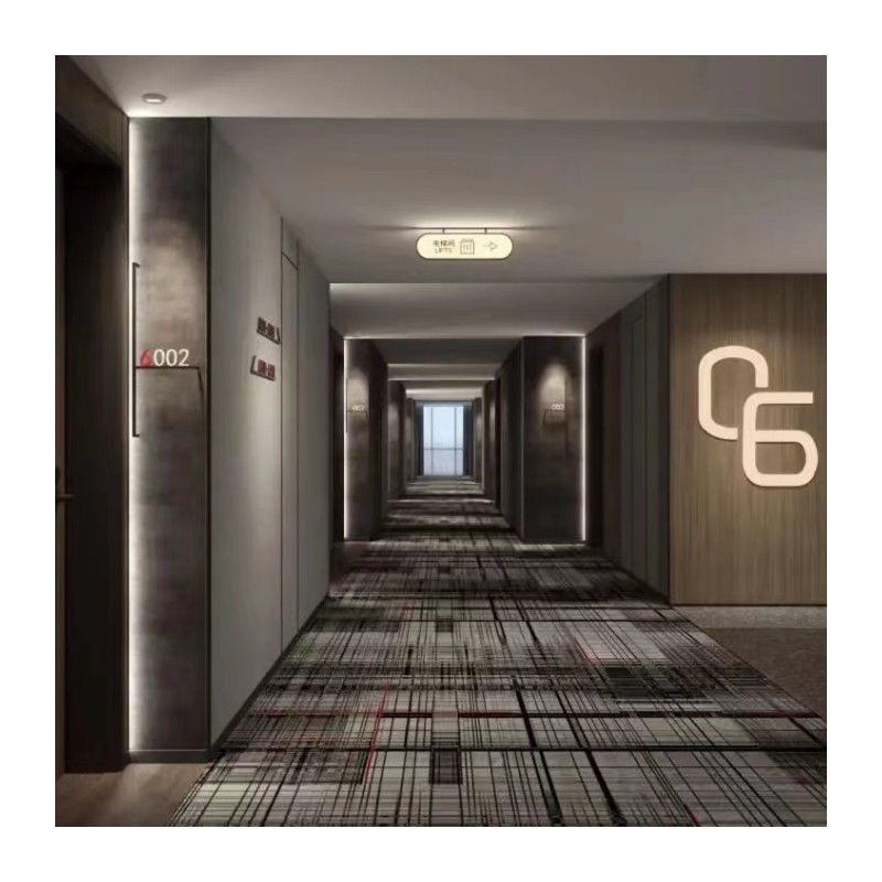 Hoge stapelmachine gemaakt op maat gedrukte tapijten in modern ontwerp voor hotelkopers