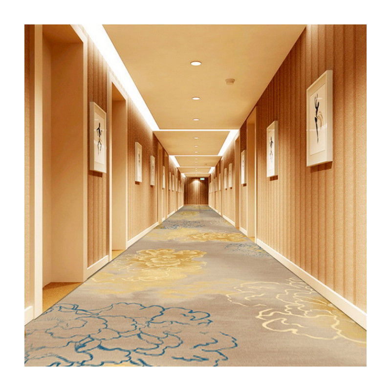 25*4M of Support Custom Size Nylon Hotel vloer tapijt Rood rechthoekig Modern Design