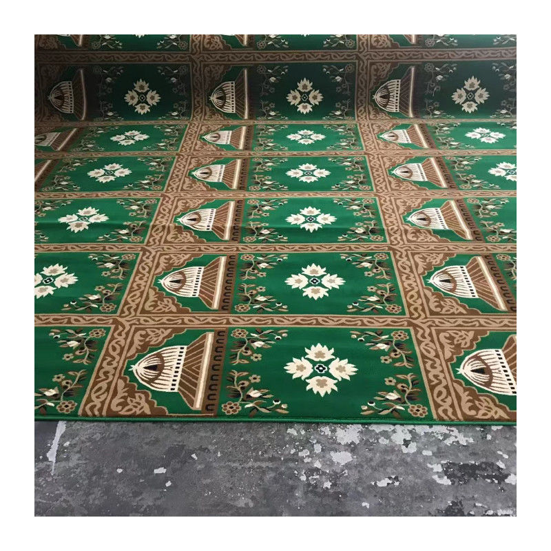 Meerdere kleuren machine gemaakt moskee tapijt met zachte muur tot muur bedekking en puzzel patter