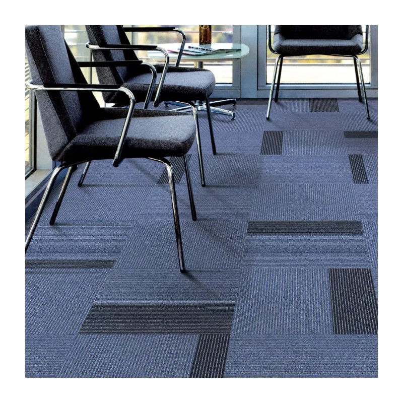 OEM wasbare PVC-glasvezel achterste tapijttegels voor commercieel kantoor modulair 50x50