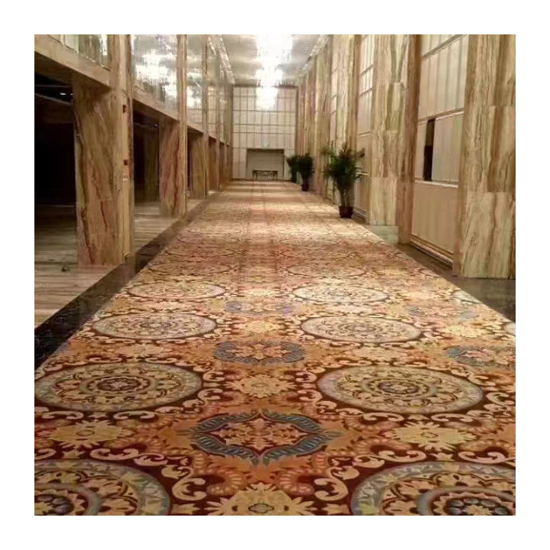 Axminster Tufted Carpet voor Home Banquethall Hallway Vlekbestendig Stapelhoogte 7-12mm